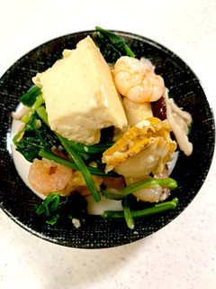エビ・ホタテ・厚揚げの簡単煮物-レシピのメイン写真