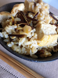 簡単☆ふっくら油揚げの炊き込みご飯☆-レシピのメイン写真