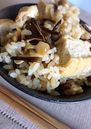 簡単☆ふっくら油揚げの炊き込みご飯☆-レシピのメイン写真