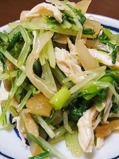 蒸し鶏とザーサイ-レシピのメイン写真