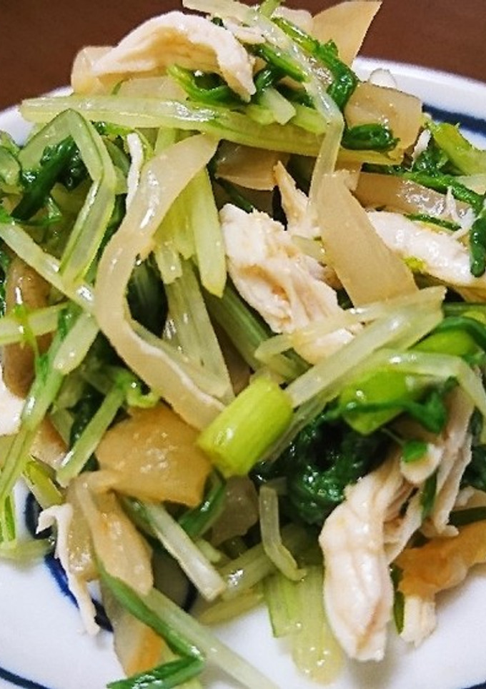 蒸し鶏とザーサイ-レシピのメイン写真