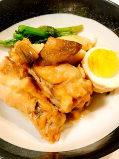 疲労回復♡鶏手羽元ときのこのポン酢煮込み-レシピのメイン写真