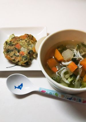 同時に二品‼️野菜たっぷり離乳食(後期)-レシピのメイン写真