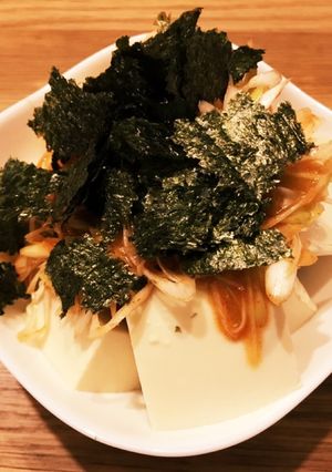 超簡単！大人のおつまみ！ネギキムチ冷奴！-レシピのメイン写真