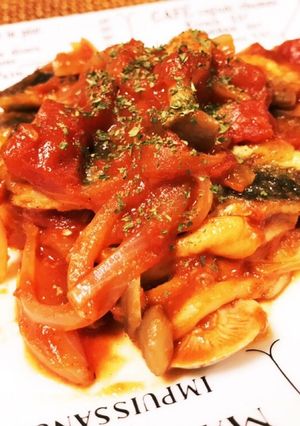 鯵フィーレのトマトソース煮-レシピのメイン写真