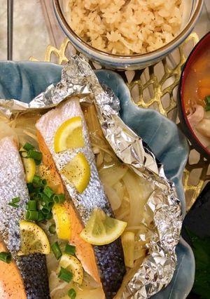 帆立と舞茸のバター醤油炊き込みご飯-レシピのメイン写真