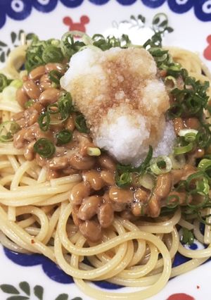 簡単でくせになる納豆パスタ♪-レシピのメイン写真