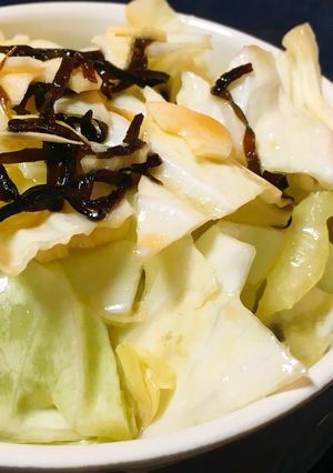 塩こんぶで！簡単やみつきキャベツ-レシピのメイン写真