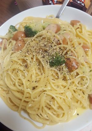 余った具材のカルボナーラ-レシピのメイン写真