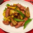 フライドポテトリメイク炒め物 カレー味
