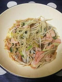 もやしとロースハムのソースいため-レシピのメイン写真