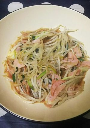 もやしとロースハムのソースいため-レシピのメイン写真
