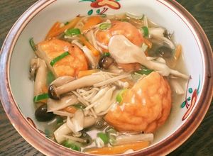 白だしで簡単☆魚河岸揚げのきのこあんかけ-レシピのメイン写真