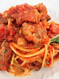 塩ハーブ豚のアマトリーチェ風パスタ‼-レシピのメイン写真