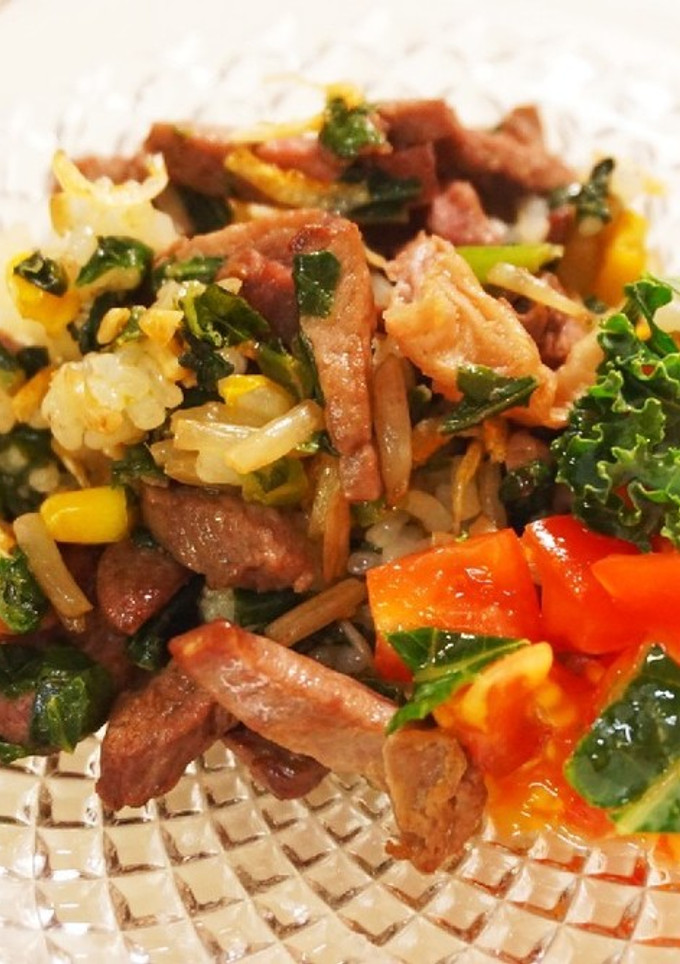 わんこ飯♪鹿肉と小エビの炒飯-レシピのメイン写真