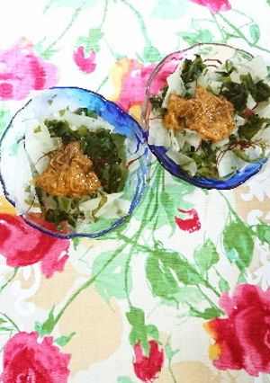【ワカメ】副菜×ヤーコン×小鉢【なめ茸】-レシピのメイン写真