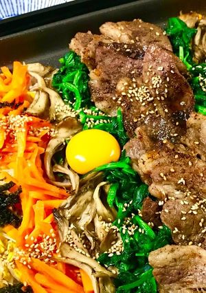 石焼き風カルビビビンバ☆ホットプレートで-レシピのメイン写真