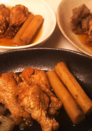 スロークッカーで簡単☆鶏手羽ごぼう-レシピのメイン写真