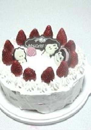 いちごのお誕生日ケーキ-レシピのメイン写真