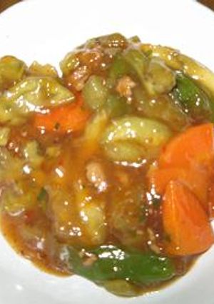 マーボー豆腐の素でマーボー茄子-レシピのメイン写真