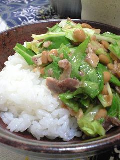 豚とレタスdeしゃきしゃきボリューム納豆-レシピのメイン写真