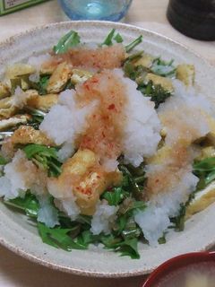 さっぱり水菜の和風サラダ-レシピのメイン写真