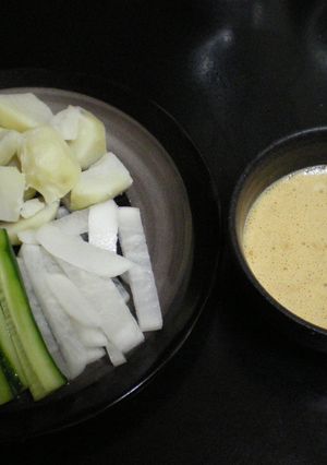 温野菜納豆ソースがけ-レシピのメイン写真