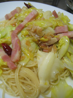 春キャベツとベーコンのパスタ-レシピのメイン写真