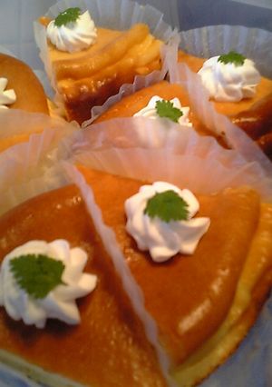 手土産にどうぞ♪ベイクドチーズケーキ-レシピのメイン写真