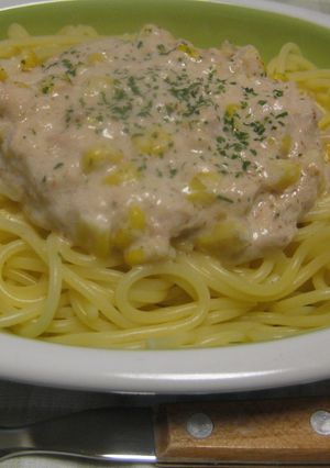 ★ランチにいかが？コーンとツナのパスタ★-レシピのメイン写真