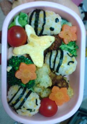 キャラ弁～お花畑弁当～-レシピのメイン写真
