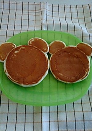 子供が喜ぶよ♪くまさんホットケーキ☆-レシピのメイン写真