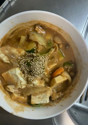 お一人様簡単洋風万能タレ味豆腐野菜炒め-レシピのメイン写真