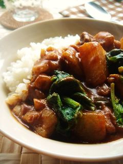 牛すじ&大根の和風カレー-レシピのメイン写真