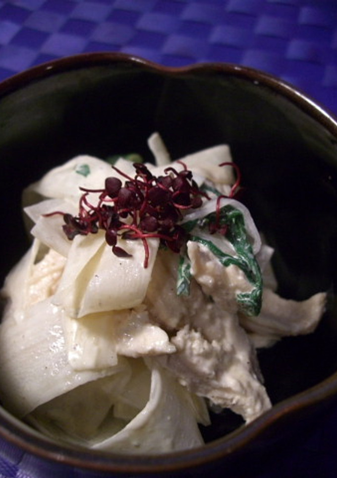 つまみにＧｏｏ＾ｍ＾ウドと鶏の和え物♪-レシピのメイン写真