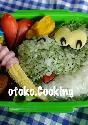 ●キャラ弁●ヨッシー弁当-レシピのメイン写真