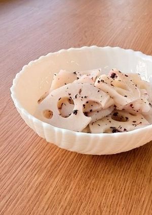れんこんのゆかり酢和え-レシピのメイン写真