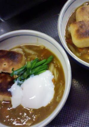 残りカレーでちょっと豪華なカレーうどん-レシピのメイン写真