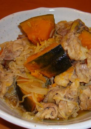 かぼちゃの肉じゃが風-レシピのメイン写真