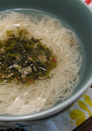 高菜にゅうめん-レシピのメイン写真