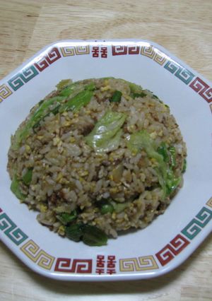 レタスチャーハン（ひき肉と玉ねぎ）-レシピのメイン写真