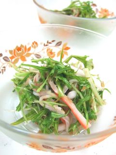 水菜とカニカマのさっぱりサラダ♪-レシピのメイン写真