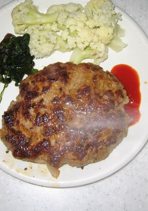 ハンバーグin手製パン粉-レシピのメイン写真
