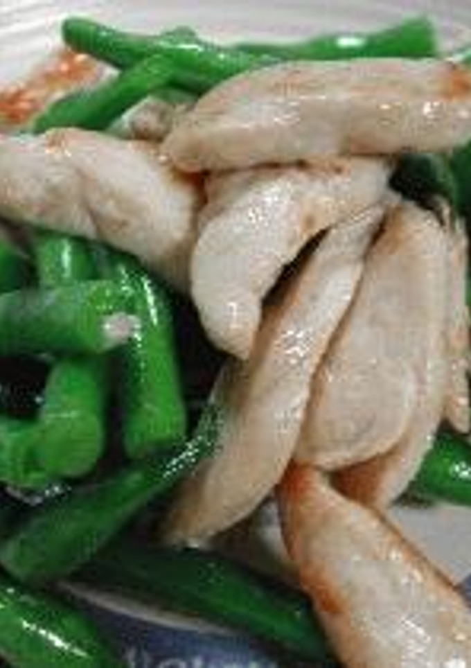 ささみとインゲンのニンニク炒め-レシピのメイン写真