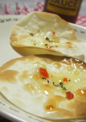 餃子の皮ｄｅおつまみ❤チリマヨ＆チーズ-レシピのメイン写真