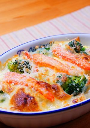 ズワイ蟹と白菜のグラタン-レシピのメイン写真