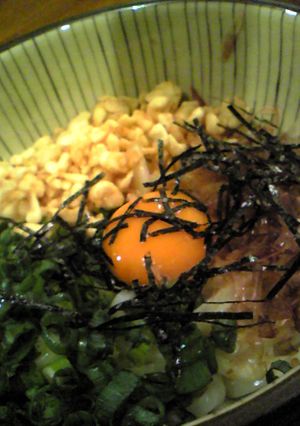 あげ玉・卵かけうどん-レシピのメイン写真