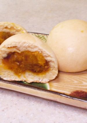 かぼちゃの煮物でおまんじゅう-レシピのメイン写真