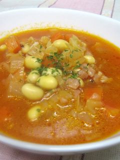 野菜たっぷり簡単ミネストローネ-レシピのメイン写真