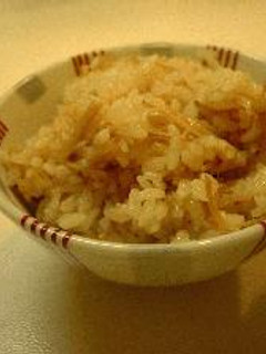 なめ茸茶漬けの炊き込みご飯-レシピのメイン写真